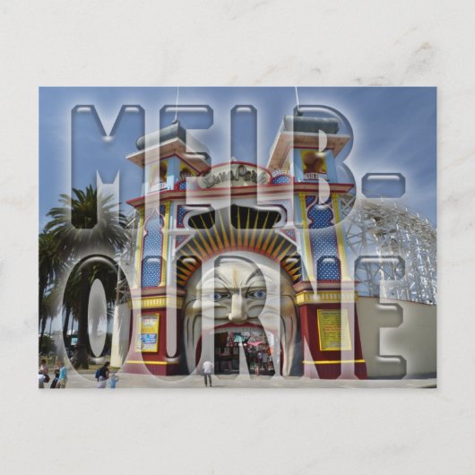 Melbourne Briefkaart (Voorkant)