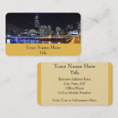 Melbourne CBD Queens Bridge City Lights Visitekaartje (Voorkant / Achterkant)