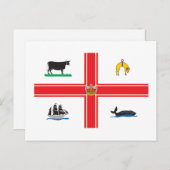 Melbourne City Flag Briefkaart (Voorkant / Achterkant)