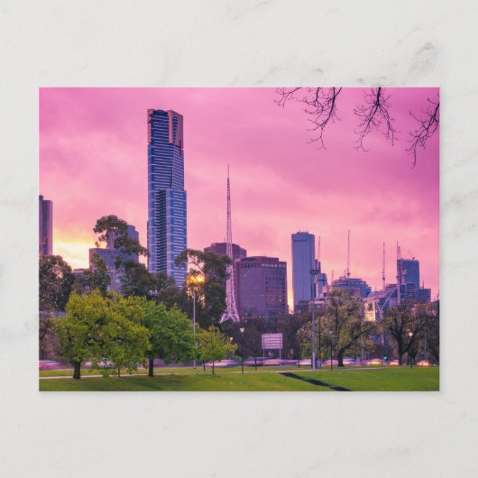 Melbourne City  in het Roze Briefkaart (Voorkant)