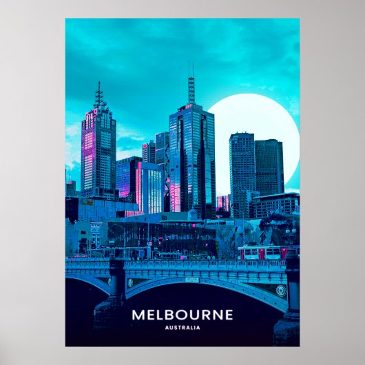 Melbourne City Poster (Voorkant)