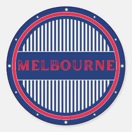 Melbourne City Pride Embleem – Australische identi Ronde Sticker