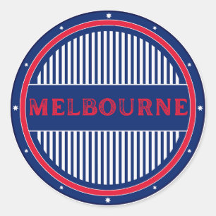 Melbourne City Pride Embleem – Australische identi Ronde Sticker