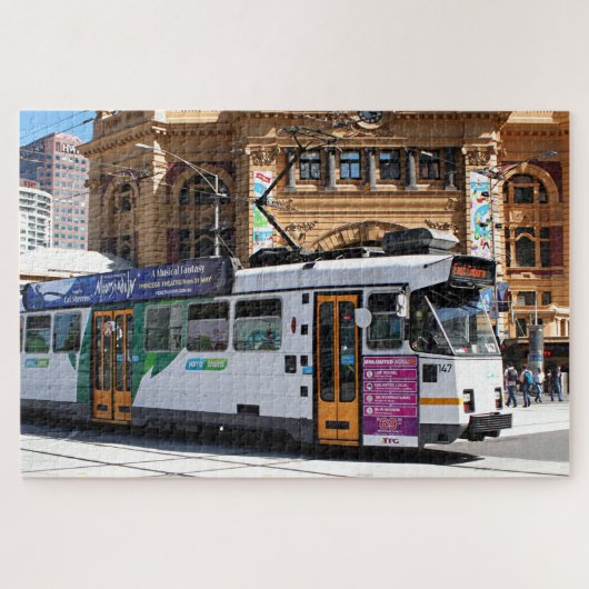Melbourne city tram, Victoria, Australië 2 Legpuzzel (Horizontaal)