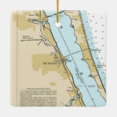 Melbourne Florida Chart Keramisch Ornament (Achterkant)