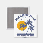 Melbourne Florida de havenstad Magneet (Voorkant / Achterkant)