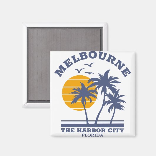 Melbourne Florida de havenstad Magneet (Voorkant / Achterkant)