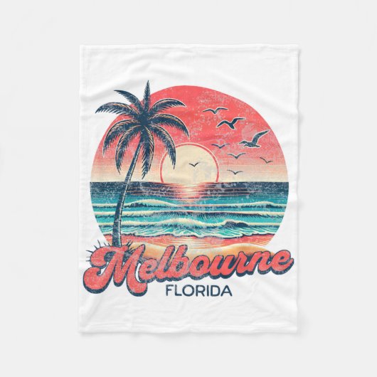 Melbourne Florida Fleece Deken (Voorkant)