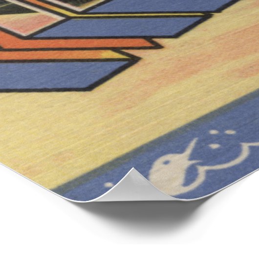 Melbourne, Florida - Grote Letter-scènes Poster (Hoek)