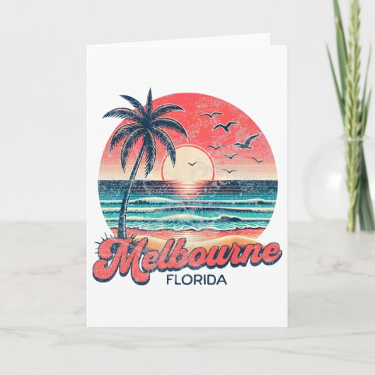 Melbourne Florida Kaart (Voorkant)