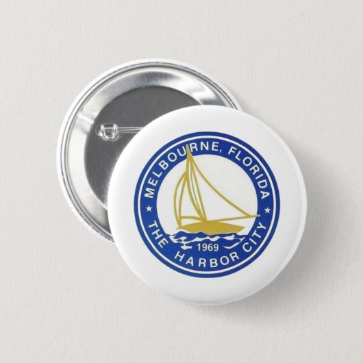 Melbourne, Florida Ronde Button 5,7 Cm (Voorkant /achterkant)