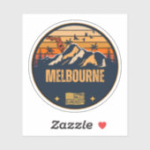 Melbourne, Florida  Sticker (Vel)