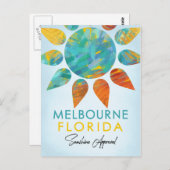 Melbourne Florida Sunshine Travel Briefkaart (Voorkant / Achterkant)