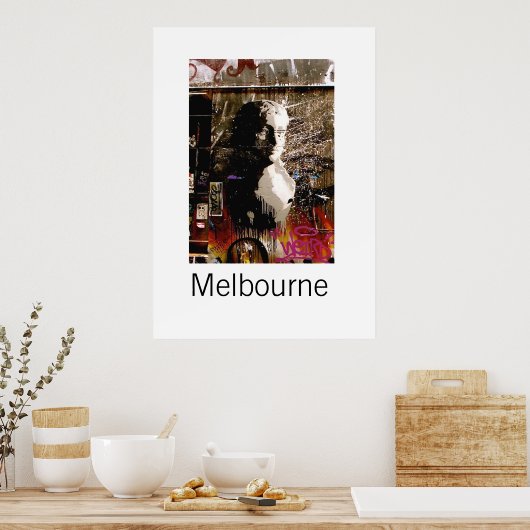 Melbourne Graffiti III Poster (Keuken)