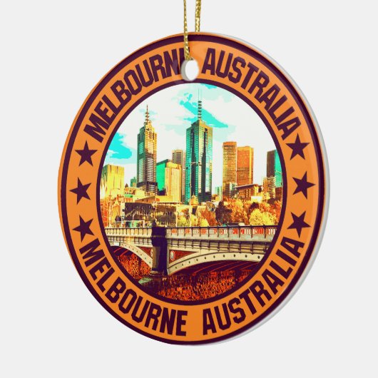 Melbourne Keramisch Ornament (Links)
