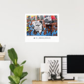 Melbourne Lanes 2 Poster (Thuiskantoor)