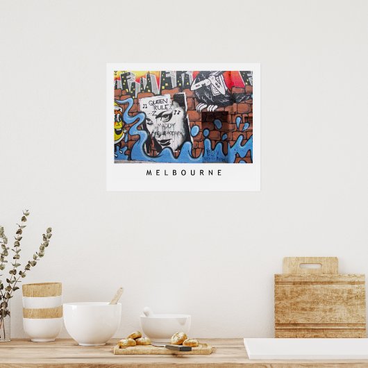 Melbourne Lanes 2 Poster (Keuken)