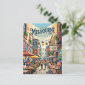 Melbourne Lanes Australië Briefkaart (Staand voorkant)