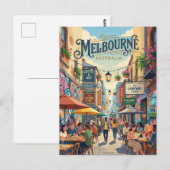Melbourne Lanes Australië Briefkaart (Voorkant / Achterkant)