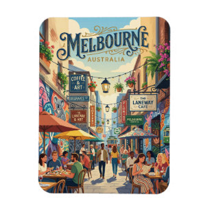 Melbourne Lanes Australië Magneet