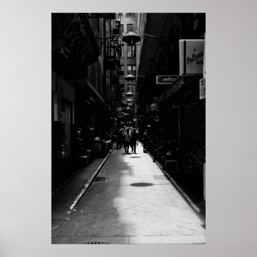 Melbourne Laneway Poster (Voorkant)