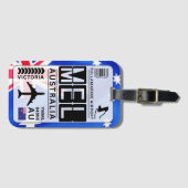 Melbourne MEL Airport Code Bagagelabel (Voorkant (horizontaal))