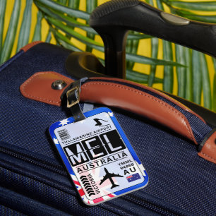 Melbourne MEL luchthavencode Bagagelabel