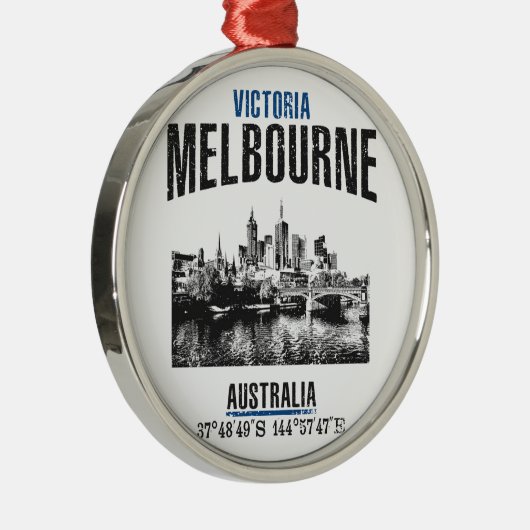 Melbourne Metalen Ornament (Rechts)