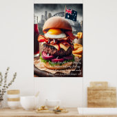 Melbourne Munchies: Outback Indulgence 24x36 Poster (Keuken)