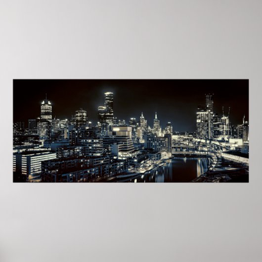 MELBOURNE NIGHT POSTER (Voorkant)