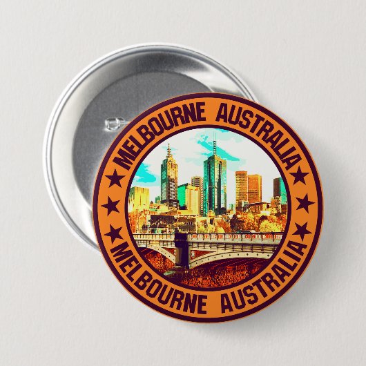 Melbourne Ronde Button 7,6 Cm (Voorkant /achterkant)