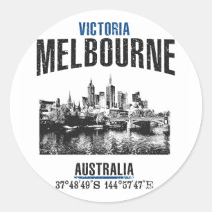 Melbourne Ronde Sticker