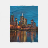 Melbourne 's nachts fleece deken (Voorkant)