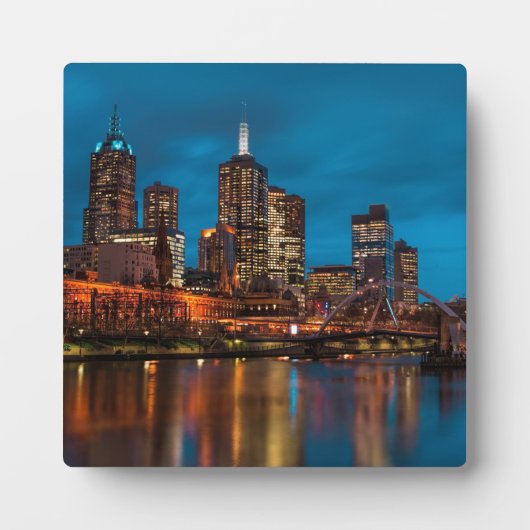 Melbourne 's nachts fotoplaat (Voorkant)