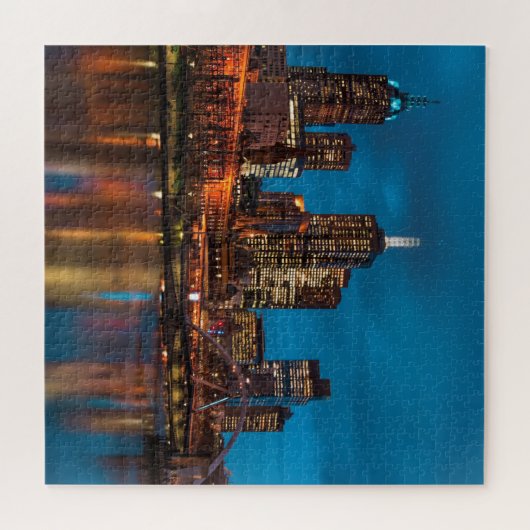 Melbourne 's nachts legpuzzel (Horizontaal)