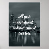 Melbourne 's nachts poster (Voorkant)