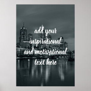 Melbourne 's nachts poster