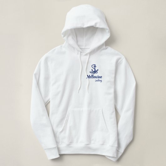 Melbourne Sailing - Maritime Style Hoodie (Design voorkant)