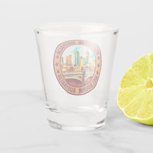 Melbourne Shot Glas (Achterkant)