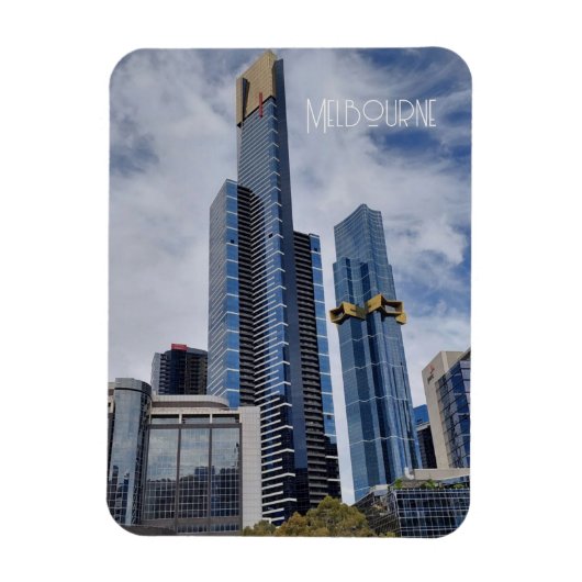 Melbourne Silhouet  Magneet (Verticaal)