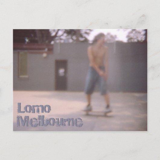 Melbourne Skateboarder Lomography Briefkaart (Voorkant)