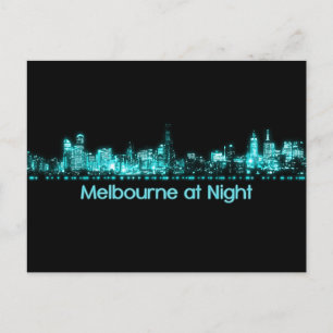 Melbourne Skyline Briefkaart