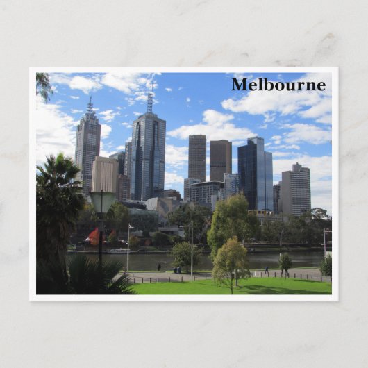 melbourne skyline briefkaart (Voorkant)