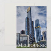 Melbourne Skyline Panorama Ansichtkaart Kaart (Voorkant / Achterkant)
