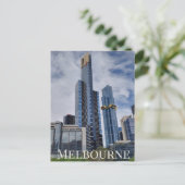 Melbourne Skyline Panorama Briefkaart (Staand voorkant)