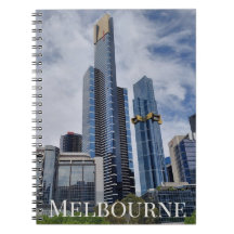 Melbourne Skyline Panorama — Spiraal Foto Notitieb