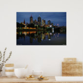 Melbourne Skyline Poster (Keuken)