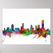 Melbourne Skyline Poster (Voorkant)