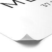 Melbourne Skyline Poster - met de hand getekende s (Hoek)
