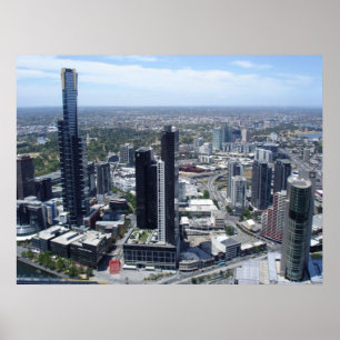 melbourne skyline poster van 14.95 uur